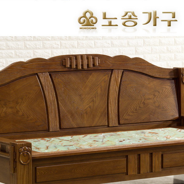 노송가구 수피아 연옥 돌침대형 돌소파 싱글 S