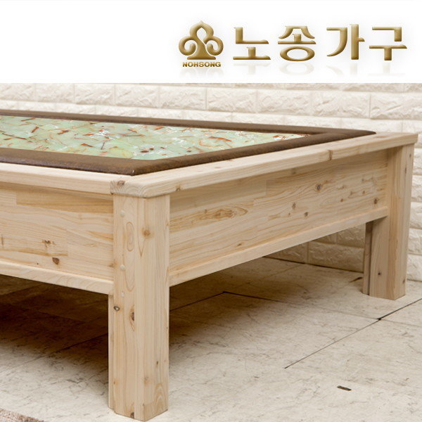 노송가구 베르 편백원목 연옥 평상형 돌침대 싱글 S