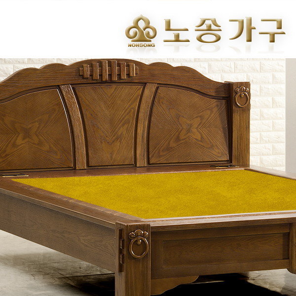 노송가구 수피아 황토 골드 흙침대 퀸 Q