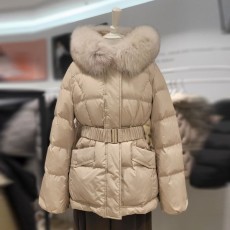(광주신세계) 듀엘 폭스퍼 벨트 구스 숏패딩 D224PSG271