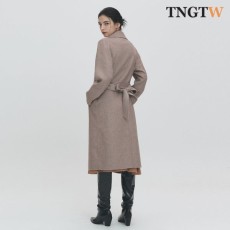 하프클럽/TNGTW 울100 벨티드 롱코트_베이지 (THH1CDW92)