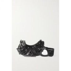 BALENCIAGA 카골 XS 스터드 텍스처드 가죽 숄더 백