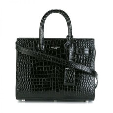 SAINT LAURENT 크로커 엠보싱 레더 삭드주르 백
