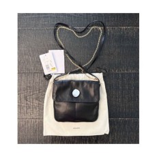 Celine Croissant Bag Purse Pebble Black Lambskin Winter 2016 Dust Tags 189935