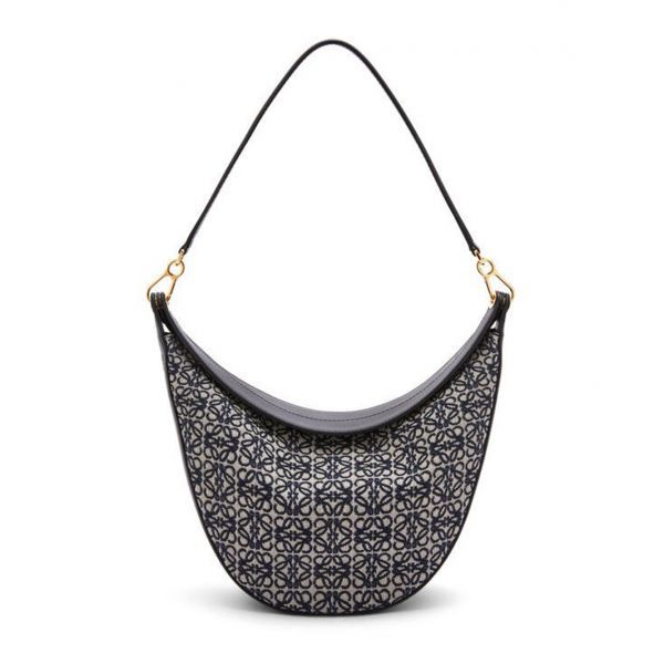 LOEWE Luna Shoulder Bag Anagram Jacquard Navy/Black108695