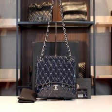 대구백화점 샤넬(CHANEL) 샤넬 클래식 페이던트 은장 라지(A28600 숄더백 네이비 14번대)